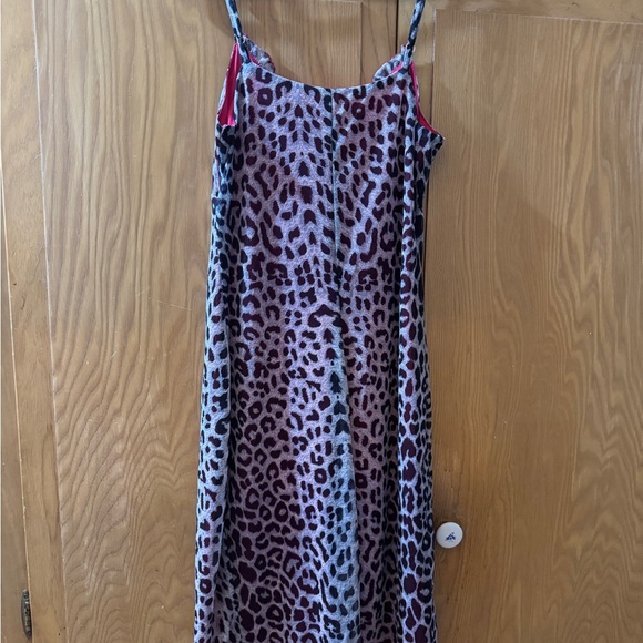 Guess Purple Leopard Velvet Chemise with Pink Lining - Picture 3 of 4